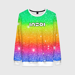 Женский свитшот Inzoi блестящий радужный фон