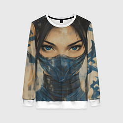 Женский свитшот Портрет Китаны - Мортал комбат