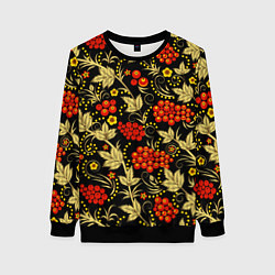 Женский свитшот Русский узор с позолотой