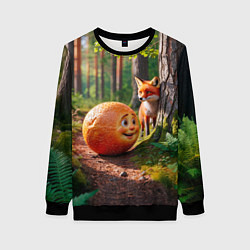 Женский свитшот Колобок и лиса