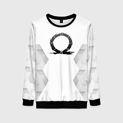 Женский свитшот God of War white poly