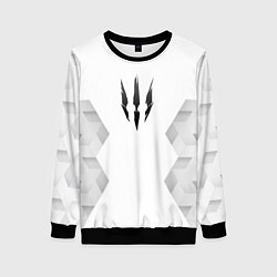 Женский свитшот The Witcher white poly