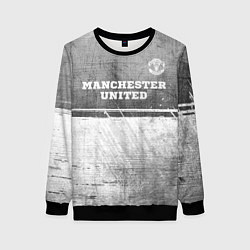 Женский свитшот Manchester United - grey gradient посередине