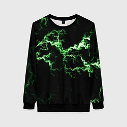 Женский свитшот Lightning green glow
