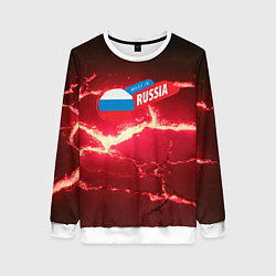 Женский свитшот Russia красные плиты