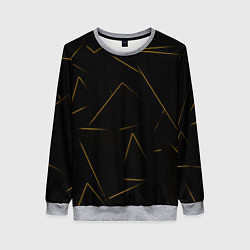 Свитшот женский Color yellow line, цвет: 3D-меланж