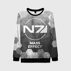 Свитшот женский Mass Effect - grey gradient, цвет: 3D-черный