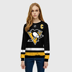 Свитшот женский Кросби - черная форма, цвет: 3D-черный — фото 2