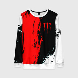Свитшот женский Monster energy краски спорт, цвет: 3D-белый