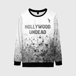 Свитшот женский Hollywood Undead - white gradient посередине, цвет: 3D-черный