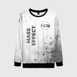 Свитшот женский Mass Effect - white gradient вертикально, цвет: 3D-черный