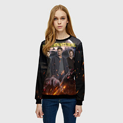 Свитшот женский Supernatural - true hunters, цвет: 3D-черный — фото 2