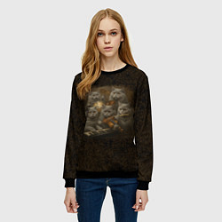 Свитшот женский Когда Наташа музыкант, цвет: 3D-черный — фото 2