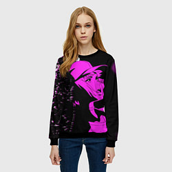 Свитшот женский Лазарь: Элейна, цвет: 3D-черный — фото 2