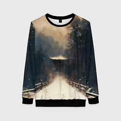 Женский свитшот Дорога к Японскому храму