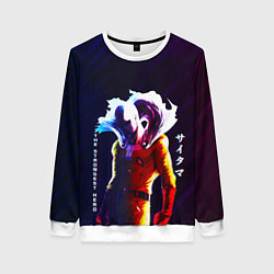 Свитшот женский Anime OPM Saitama The Strongest Hero, цвет: 3D-белый