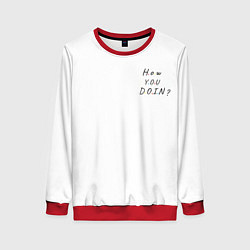 Женский свитшот Друзья художники - how you doin