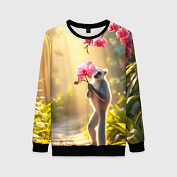 Женский свитшот Лемур идёт на свидание