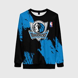 Женский свитшот Даллас Маверикс - брызги краски