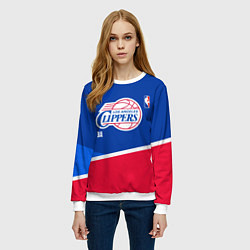 Свитшот женский LA Clippers - basketball, цвет: 3D-белый — фото 2