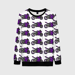 Женский свитшот Motorcycle purple