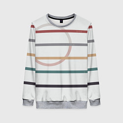 Женский свитшот Stripes and circle