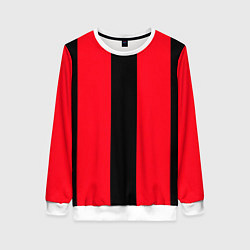 Женский свитшот Color black red line