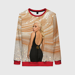 Женский свитшот Леди Гага в черном платье