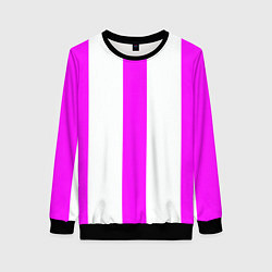 Женский свитшот Color white pink lines