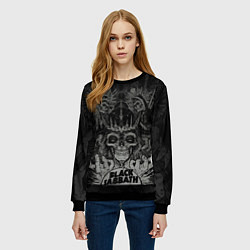 Свитшот женский Black Sabbath death skull, цвет: 3D-черный — фото 2