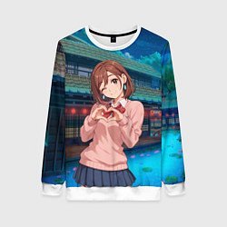 Свитшот женский Милашка Сиратори Айра Дандадан, цвет: 3D-белый