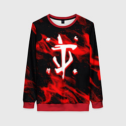 Свитшот женский Doom красный огонь марса, цвет: 3D-красный