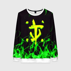 Женский свитшот Doom кислотное лого