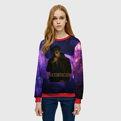 Свитшот женский XXXTentacion - кулак, цвет: 3D-красный — фото 2