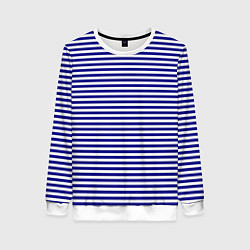 Свитшот женский Тельняшка моряка, цвет: 3D-белый