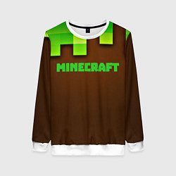 Свитшот женский Minecraft forever, цвет: 3D-белый