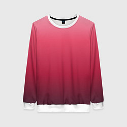 Женский свитшот Градиент гранатовый