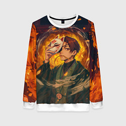 Свитшот женский Хаято Суо - Ветролом, цвет: 3D-белый