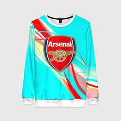 Свитшот женский Arsenal stripes, цвет: 3D-белый