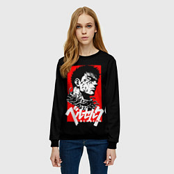 Свитшот женский Берсерк аниме, цвет: 3D-черный — фото 2