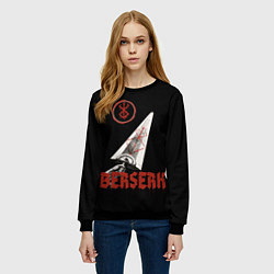 Свитшот женский Меч Берсерка, цвет: 3D-черный — фото 2