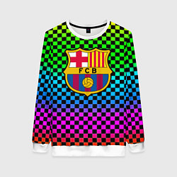 Свитшот женский Barcelona gradient neon, цвет: 3D-белый