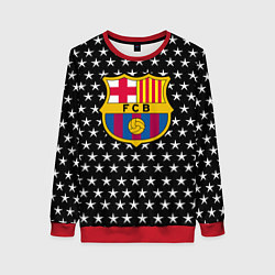 Свитшот женский Barcelona звезды, цвет: 3D-красный