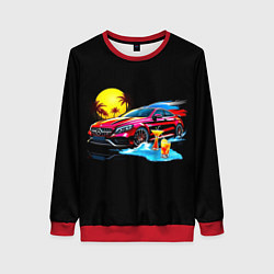 Свитшот женский Mercedes amg, цвет: 3D-красный