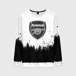 Свитшот женский Arsenal черный лес, цвет: 3D-белый