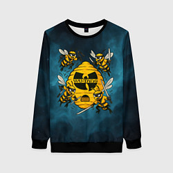 Свитшот женский Wu-tang clan пчелы, цвет: 3D-черный