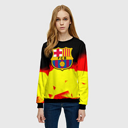 Свитшот женский Borussia абстракция золото геометрия, цвет: 3D-черный — фото 2