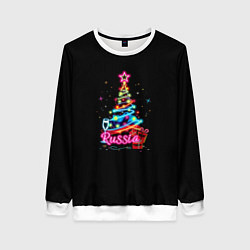 Свитшот женский Christmas tree gifts, цвет: 3D-белый