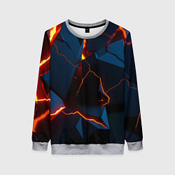 Свитшот женский Block faults, цвет: 3D-меланж