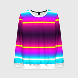 Свитшот женский Color neon, цвет: 3D-белый